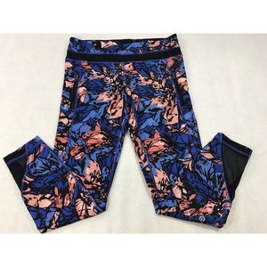 Lululemon Inspire Tight II 7/8 Paint Storm Harbor Blue Multi Womens 8 Read